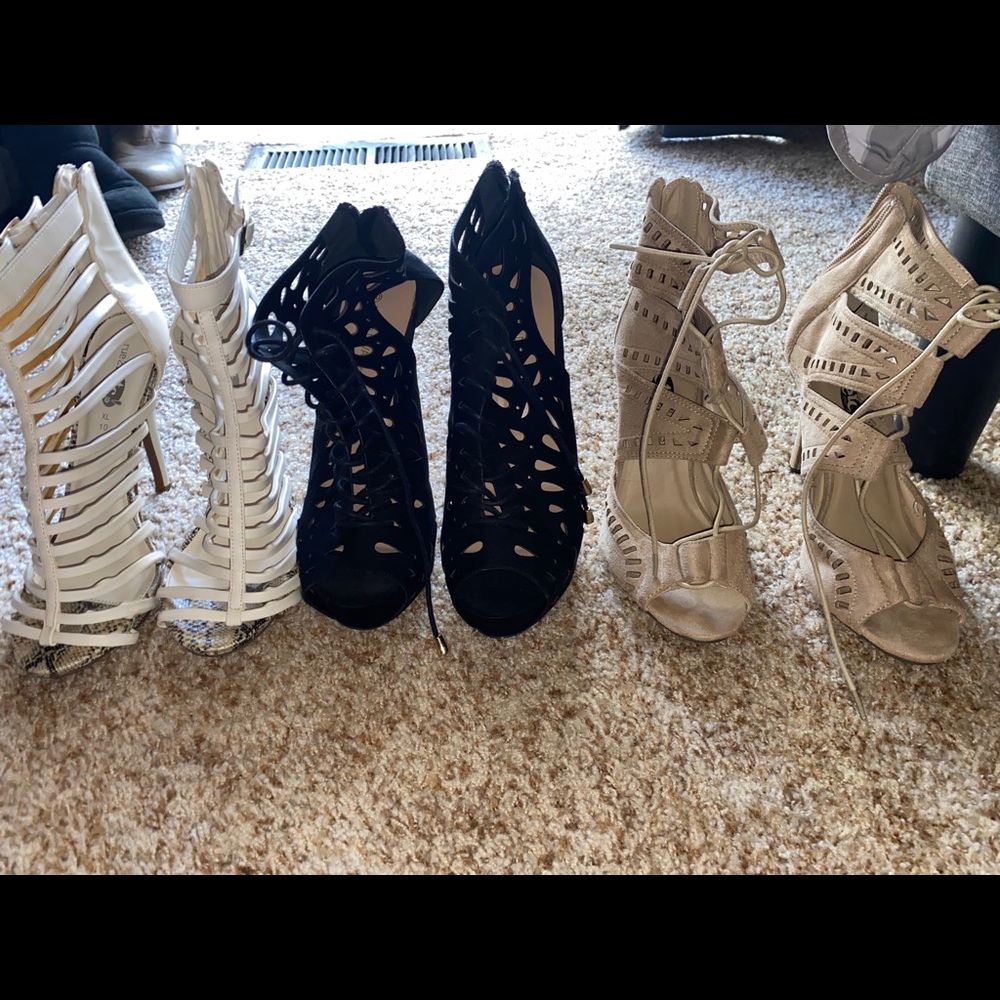 3 pairs of shoes